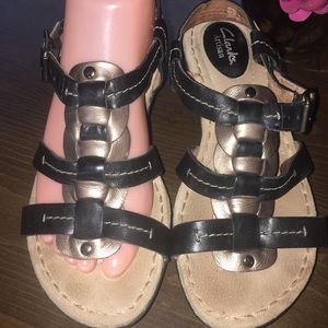 Clark’s Artisan Bronze Leather Sandals
